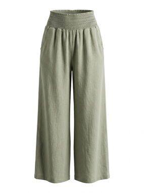 Rewash Wide Leg Pants in Light Sage Green